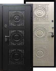 Фотография дверь металлическая входная Богема с панелями МДФ и тремя контурами уплотнения