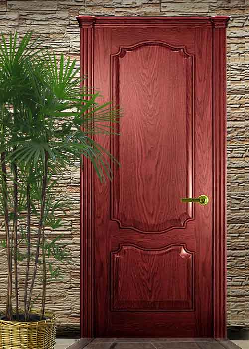 Межкомнатная дверь Каролина в шпоне красное дерево