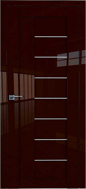 Фотография двери в коричневом глянце ТЕРРА, серия 17L.
