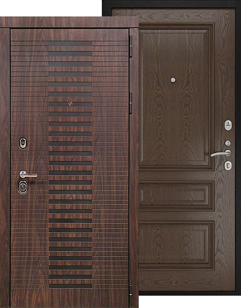 Входная дверь с панелями Люксор 33