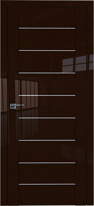 Дверь 45L цвет ТЕРРА с горизонтальными стеклами для внутренних помещений квартиры.