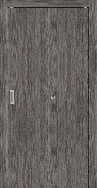 Дверь-книжка Браво-0 серый грей