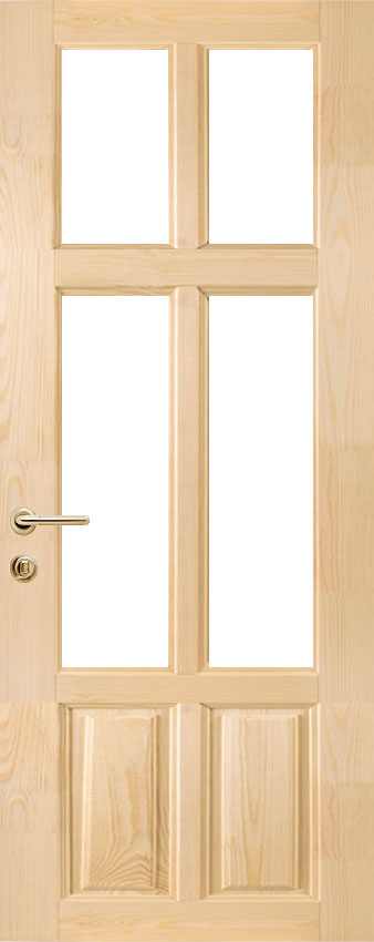 Межкомнатная дверь, массив сосны ДК 6 Домино