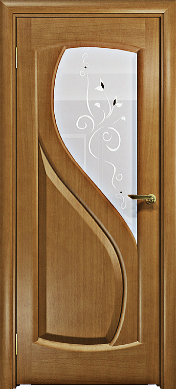 Остекленная дверь шпон анегри. Диона-1