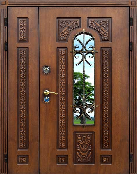 Фотография - Дверь трехконтурная Лацио 1200 с ковкой в дом.