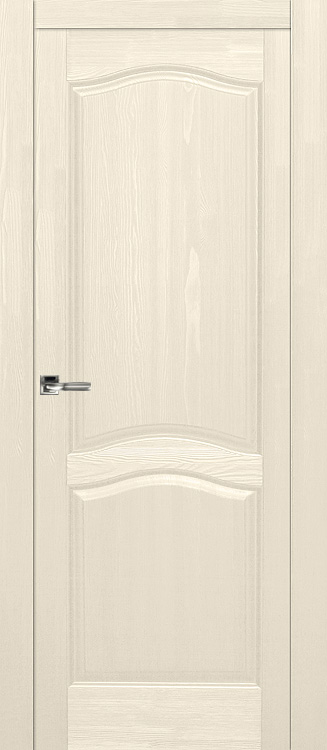 Дверь из брашированной сосны слоновая кость