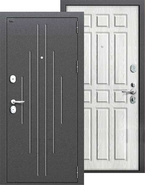Утепленная дверь металлическая в квартиру с панелью МДФ, Стелла.