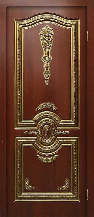 Патинированная золотом дверь Каллиста