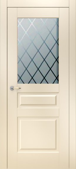 Остекленная дверь покраска белая эмаль Прайм