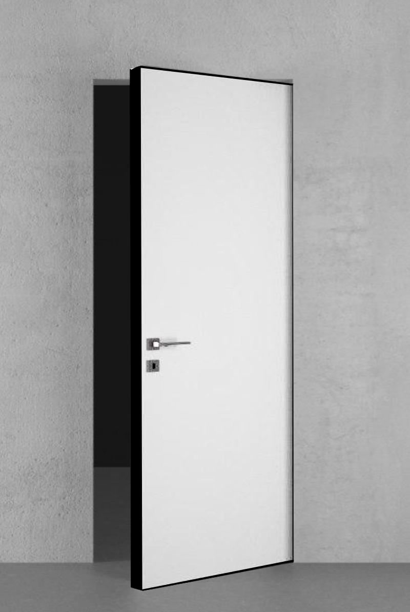 Дверь скрытая PX-O с черной кромкой