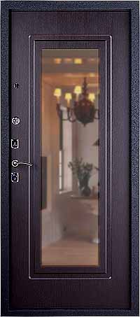 Дверь Триумф зеркало, панель венге
