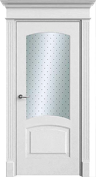 "Верона" белые дверь со стеклом